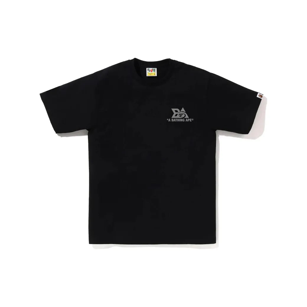 BAPE Reflector Tech Logo Tee Black