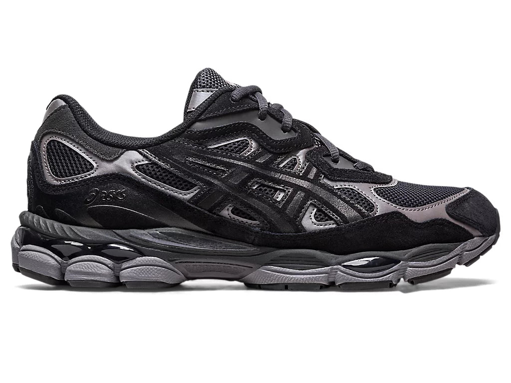 asics gel nyc graphite grey black