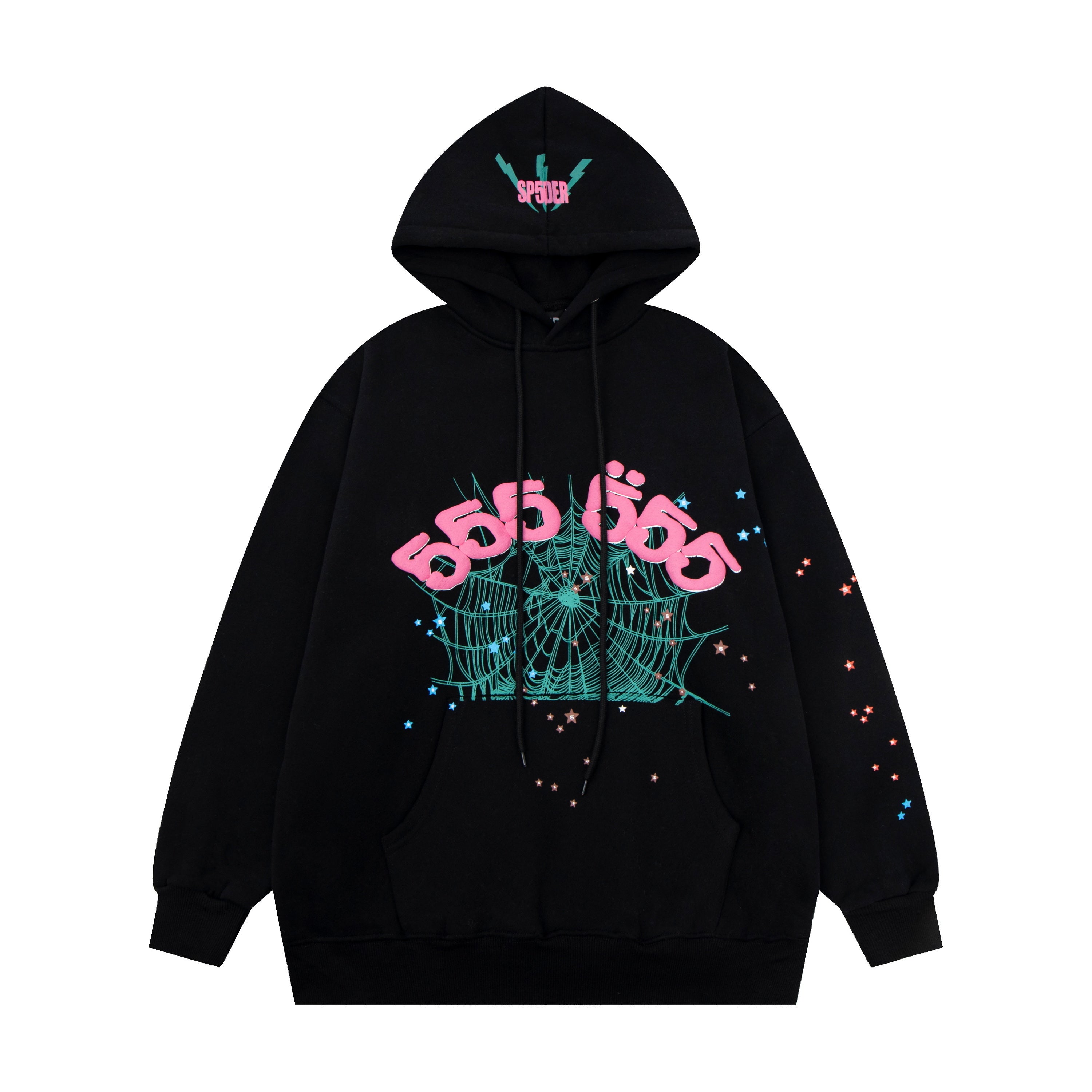 SP5DER 555 Hoodie "Black"
