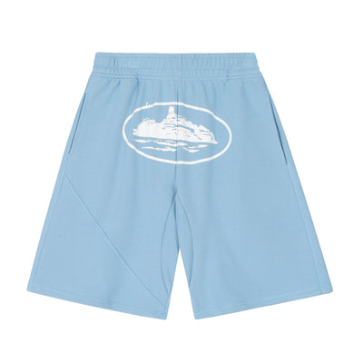Corteiz Og Alcatraz Shorts 'light-blue'