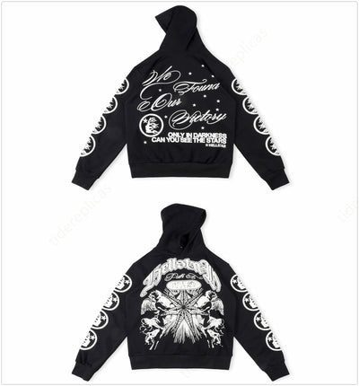 Hellstar “ONLY IN DARKNESS YOU CAN SEE THE STAR” Hoodie -Black