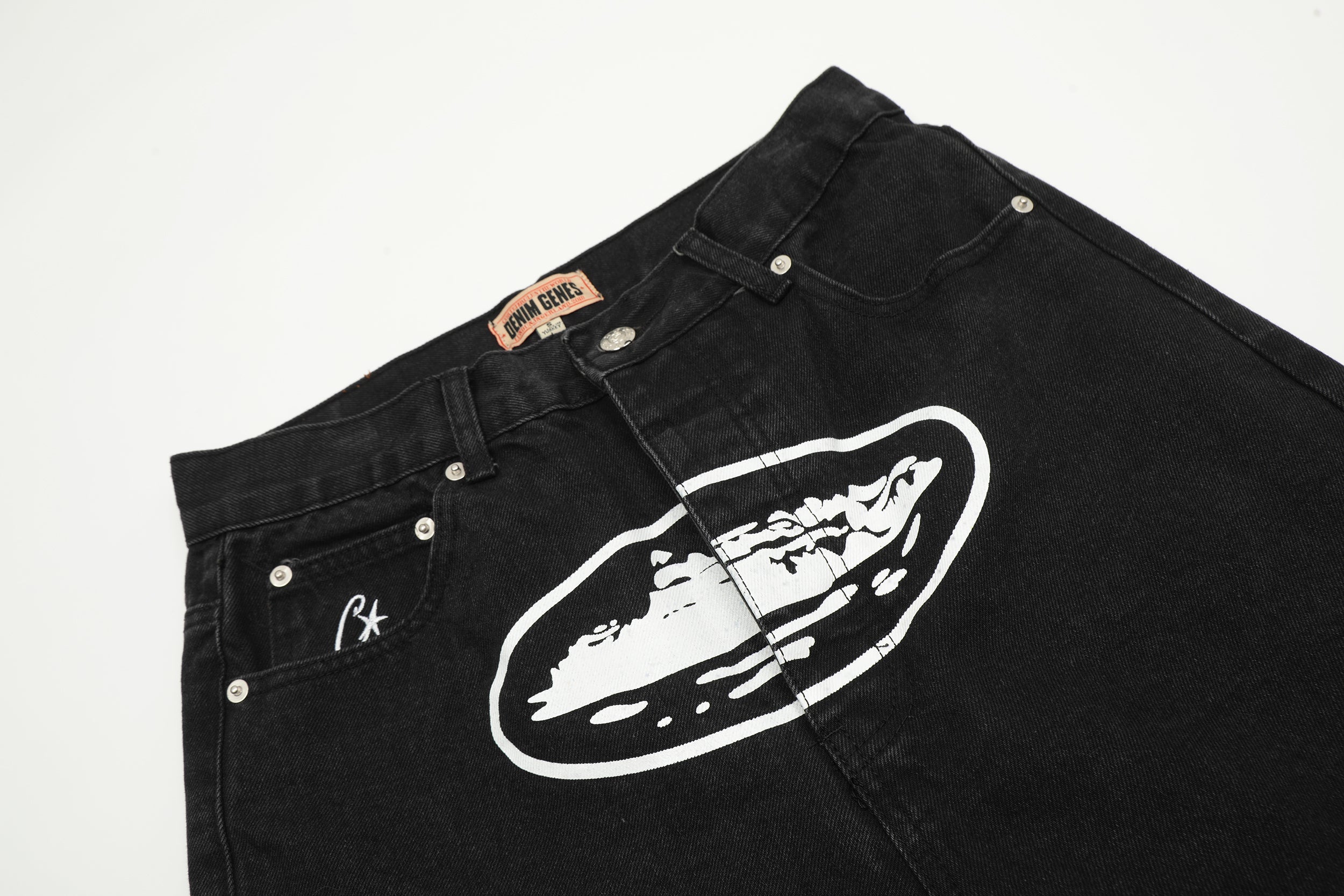 Corteiz Alcatraz Baggy Denim Shorts