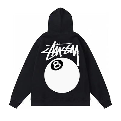 Stussy Hoodie 8 Ball Black