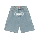 Corteiz Alcatraz Jeans Shorts - Blue
