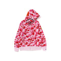 BAPE ABC Camo Shark PONR Full Zip Hoodie Pink
