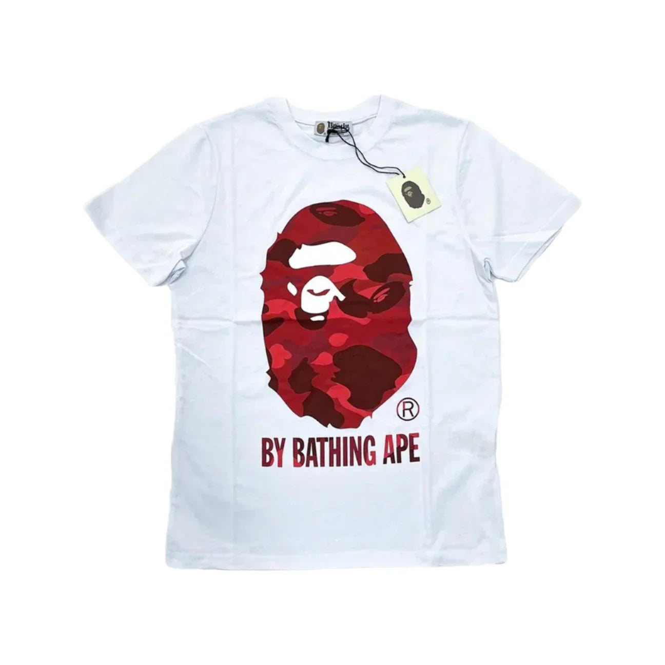 BAPE White & Red by Bathing Ape Tshirt