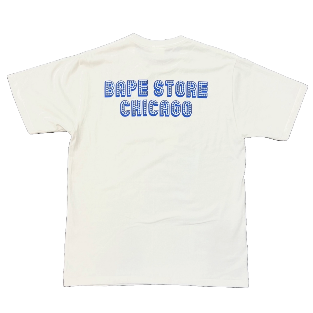 BAPE Store Chicago Ape Head Tee White