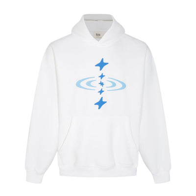 Broken Planet Galaxy Logo Hoodie White