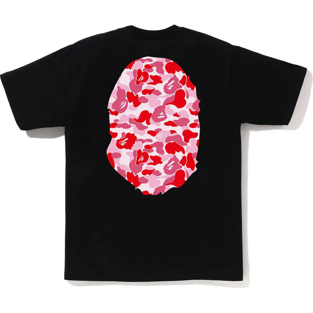 BAPE ABC Camo Big Ape Head Tee Black/Pink