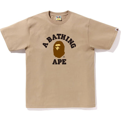 BAPE College Tee Beige