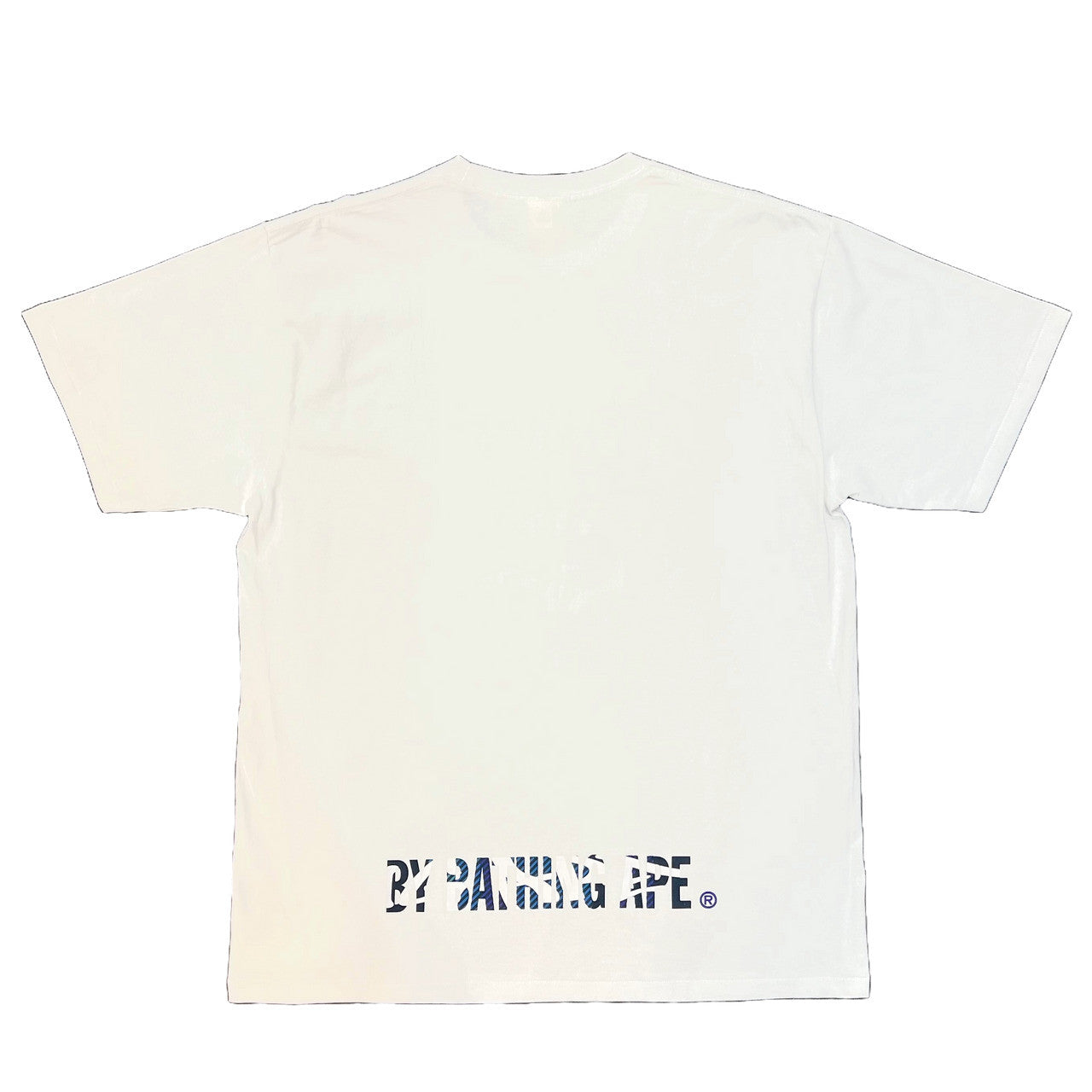 BAPE Graffiti Check Ape Face Tee White/Blue