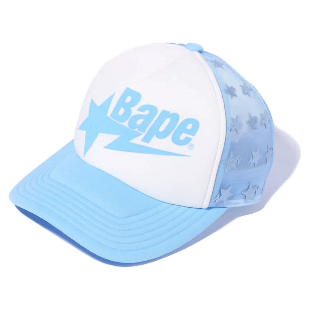BAPE Sta Allover Mesh Cap Blue