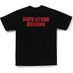BAPE Store Chicago College Tee Black