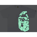 BAPE Text Code Camo Side Big Ape Head Tee White