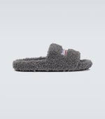 Balenciaga furry slide grey