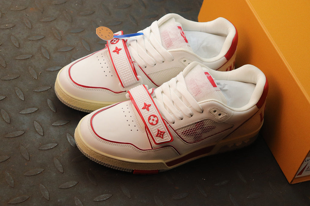 Louis Vuitton Trainer Red Mesh
