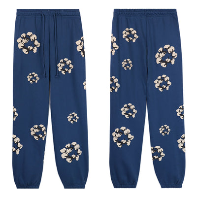Denim Tears Cotton Wreath Sweatpants (Blue)