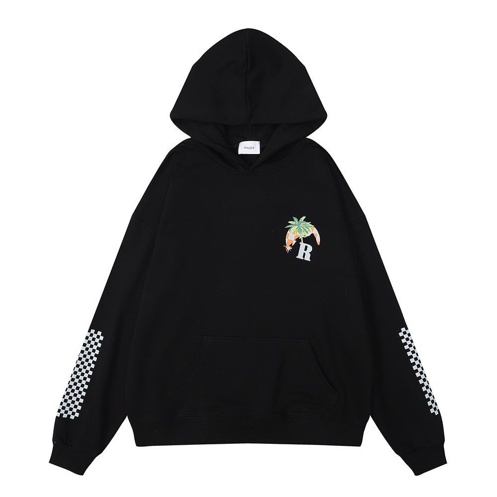 American trendy brand Rhude coconut racing - hoodie