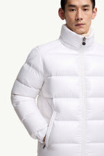 Moncler Maya Hooded Short Down Jacket Men White Moncler
