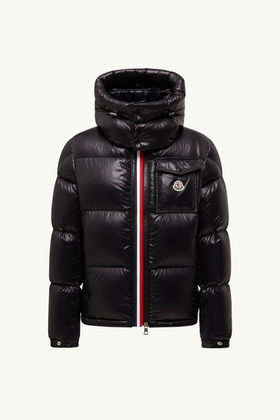Montbeliard Hooded Short Down Jacket Men Black