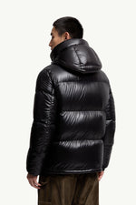 Montbeliard Hooded Short Down Jacket Men Black